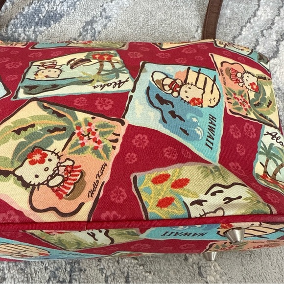 Vintage 2004 Sanrio Hello Kitty Hawaii Aloha Red Purse Bag Y2K - Picture 6 of 9